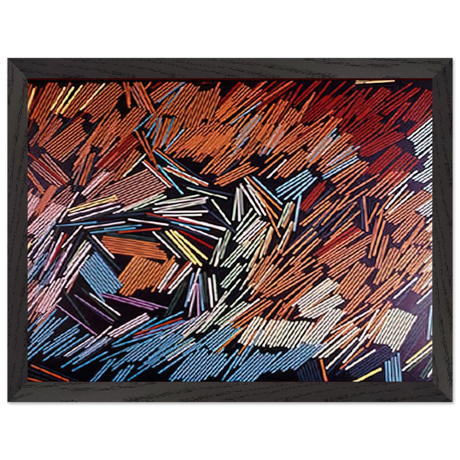 November - 1968 by Ronnie Landfield — Framed art print at Zephyeer