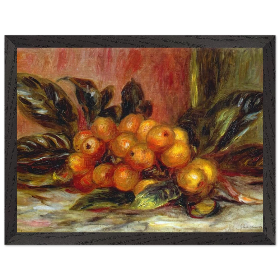 Medlar Branch by Pierre-Auguste Renoir — Framed art print at Zephyeer