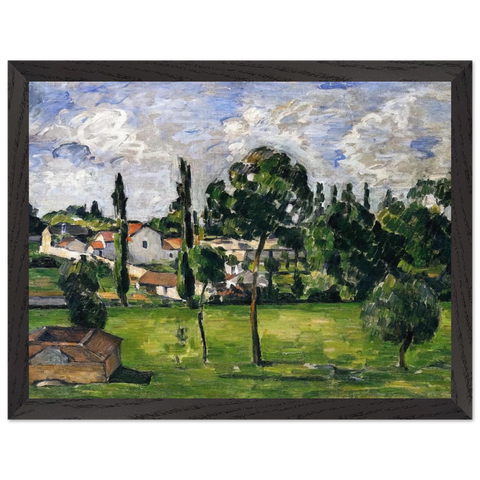 Landscape with Waterline by Paul Cézanne — Framed art print at Zephyeer