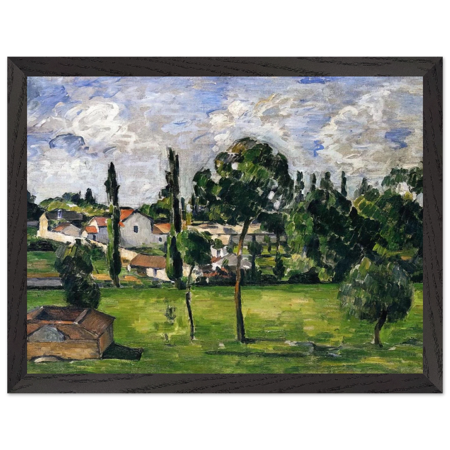 Landscape with Waterline by Paul Cézanne — Framed art print at Zephyeer