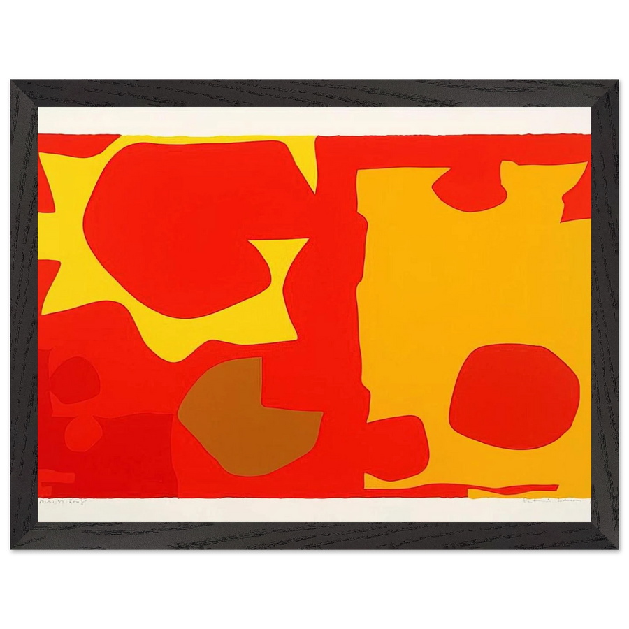 Six in Light Orange with Red in Yellow - 1970 by Patrick Heron — Framed art print at Zephyeer