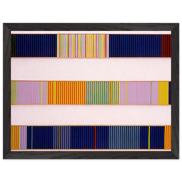 Triple Jump - 1962 by Gene Davis — Framed art print at Zephyeer