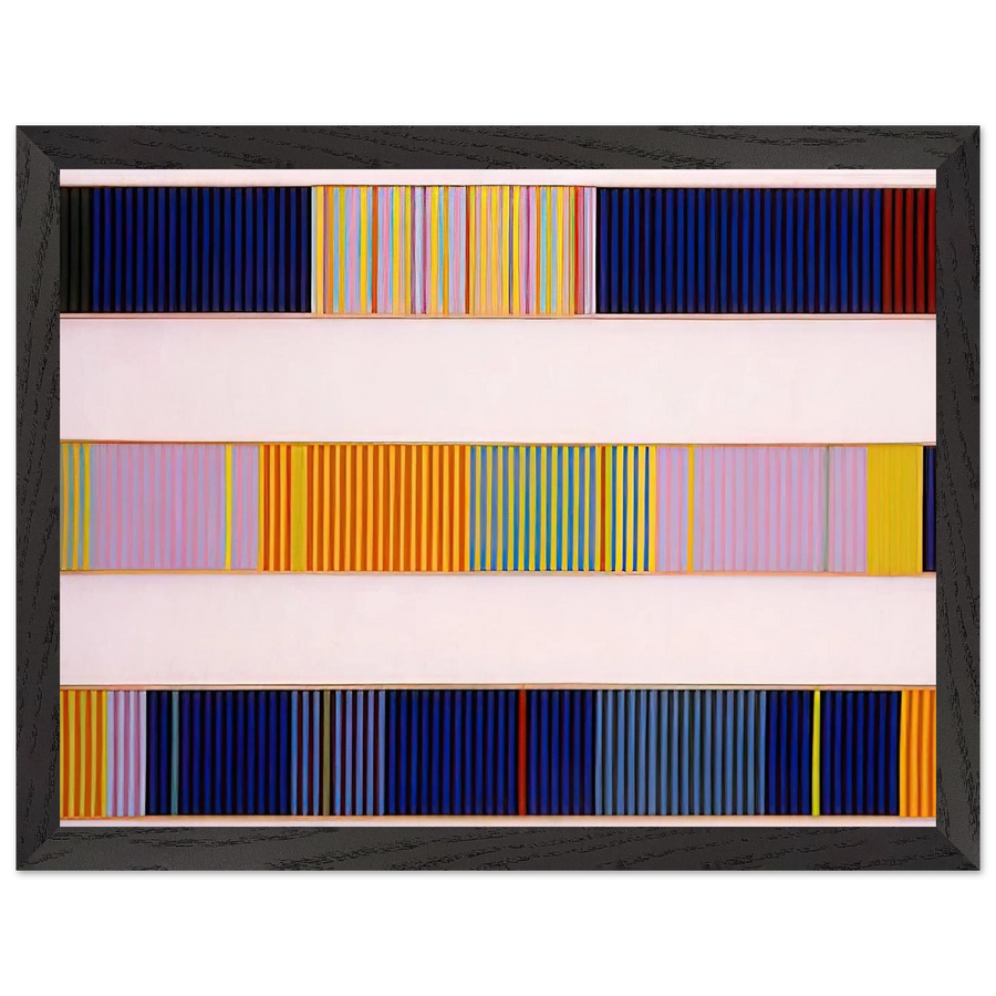 Triple Jump - 1962 by Gene Davis — Framed art print at Zephyeer