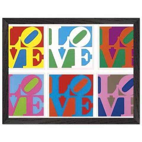 The Garden of Love by Robert Indiana — Framed art print at Zephyeer