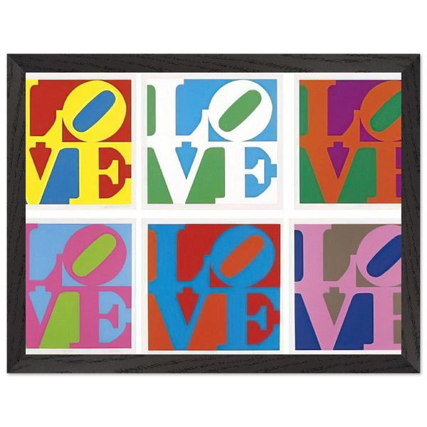 The Garden of Love by Robert Indiana — Framed art print at Zephyeer