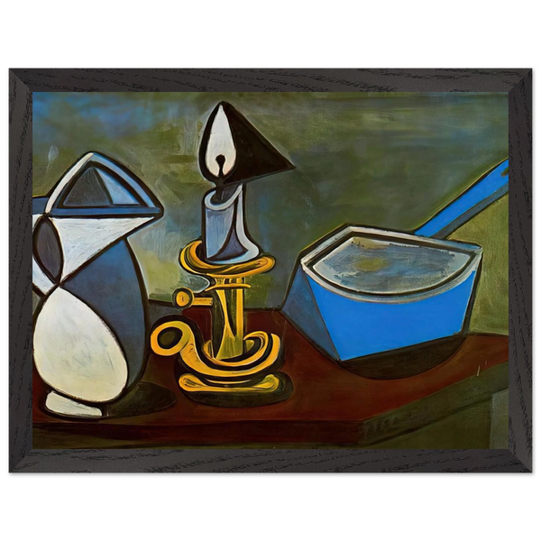 Jug, candle and enamel pan - 1945 by Pablo Picasso — Framed art print at Zephyeer