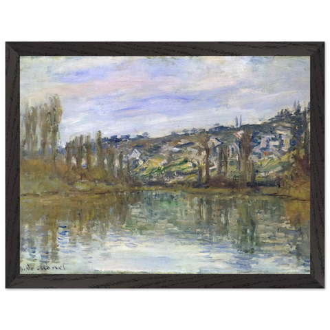 The Seine near Vetheuil by Claude Monet — Framed art print at Zephyeer