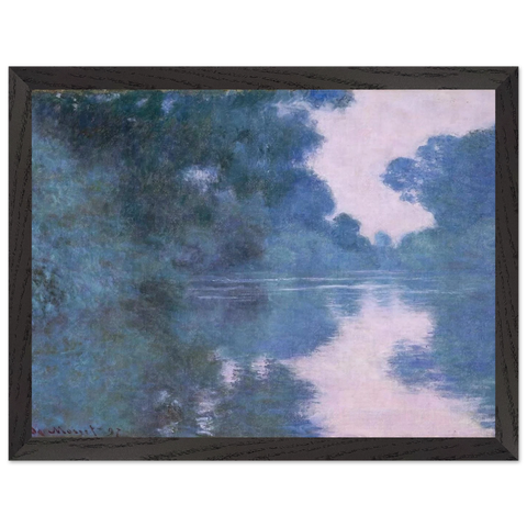 Morning on the Seine near Giverny 02 by Claude Monet — Framed art print at Zephyeer