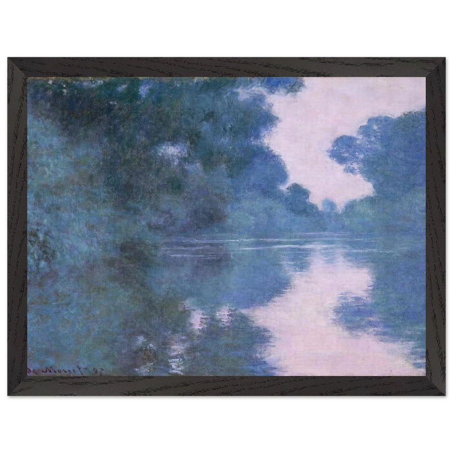 Morning on the Seine near Giverny 02 by Claude Monet — Framed art print at Zephyeer