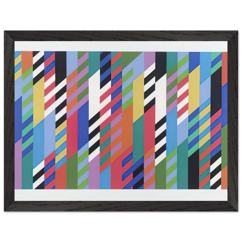 FETE 1989 by Bridget Riley — Framed art print at Zephyeer