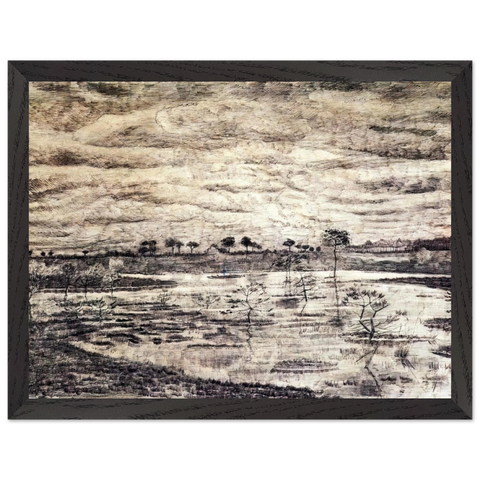A Marsh by Vincent van Gogh — Framed art print at Zephyeer