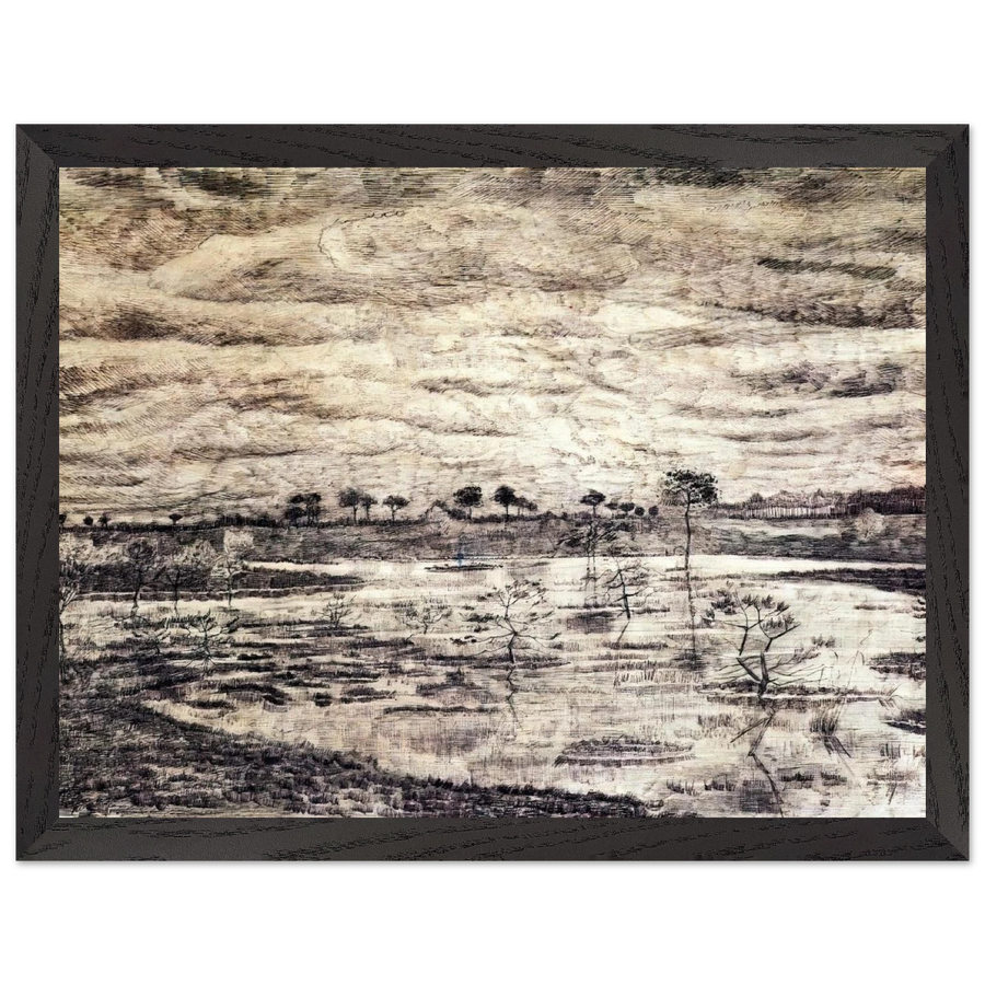 A Marsh by Vincent van Gogh — Framed art print at Zephyeer