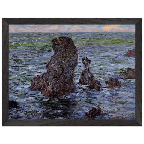 The Pyramids at Port-Coton by Claude Monet — Framed art print at Zephyeer
