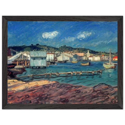 THE PORT OF MARTIGUES by Raoul Dufy — Framed art print at Zephyeer