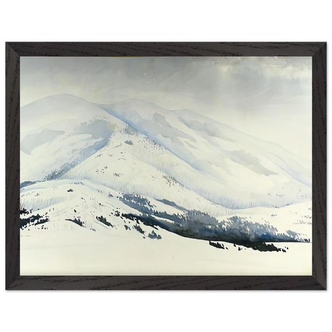 Snowy Mountain by Eyvind Earle — Framed art print at Zephyeer