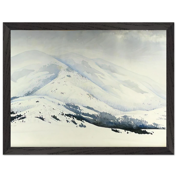 Snowy Mountain by Eyvind Earle — Framed art print at Zephyeer