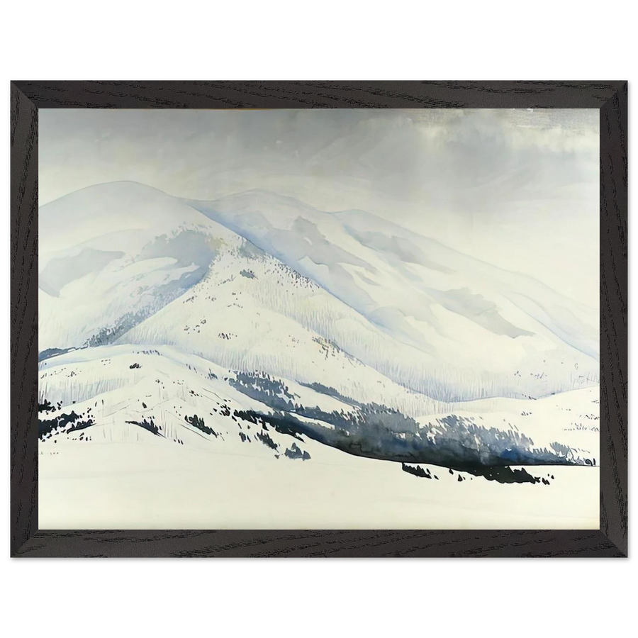 Snowy Mountain by Eyvind Earle — Framed art print at Zephyeer