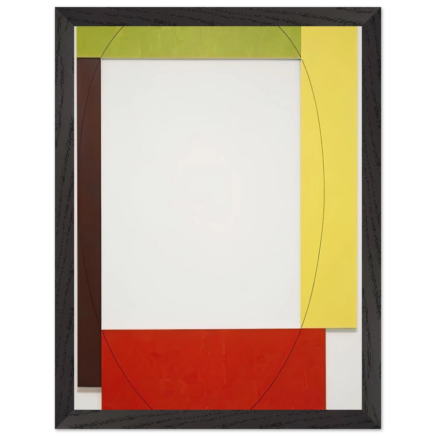 FOUR COLOR FRAME PAINTING 5 PARASOL UNIT 1984 by Robert Mangold — Framed art print at Zephyeer
