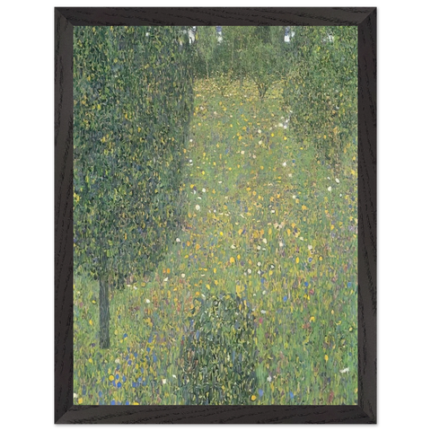LANDSCAPE GARDEN MEADOW IN FLOWER by Gustav Klimt — Framed art print at Zephyeer