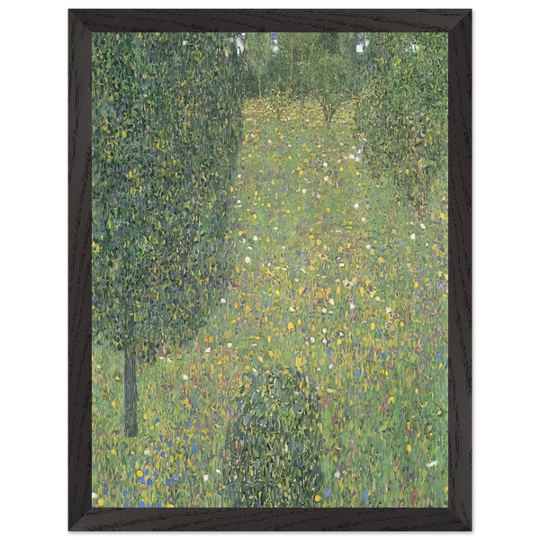 LANDSCAPE GARDEN MEADOW IN FLOWER by Gustav Klimt — Framed art print at Zephyeer