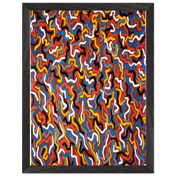 Squiggles by Sol LeWitt — Framed art print at Zephyeer