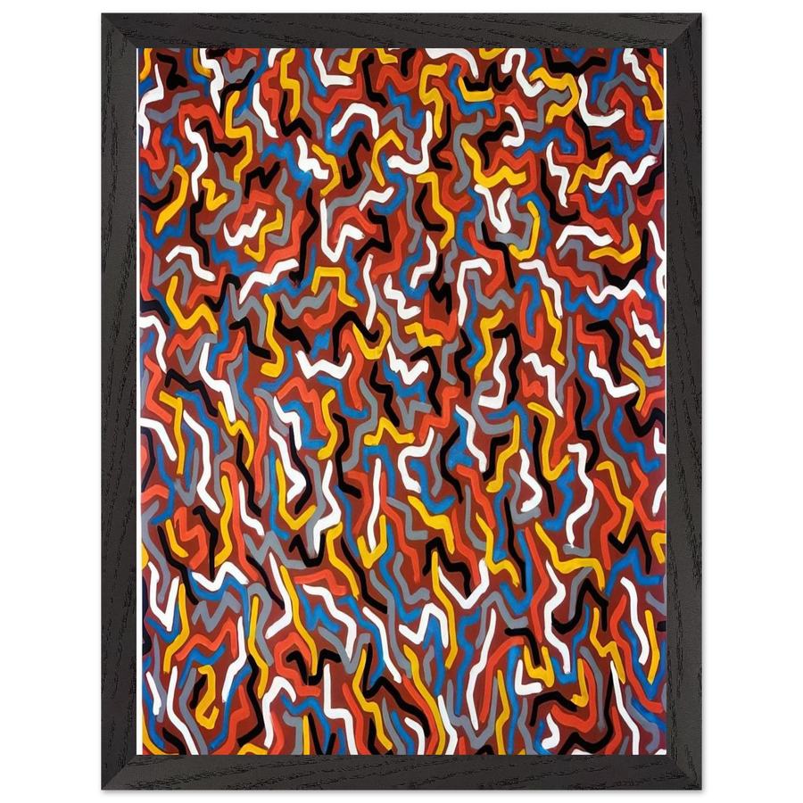 Squiggles by Sol LeWitt — Framed art print at Zephyeer