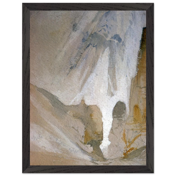 Canyon Walls, Yellowstone sketch by Thomas Moran — Framed art print at Zephyeer