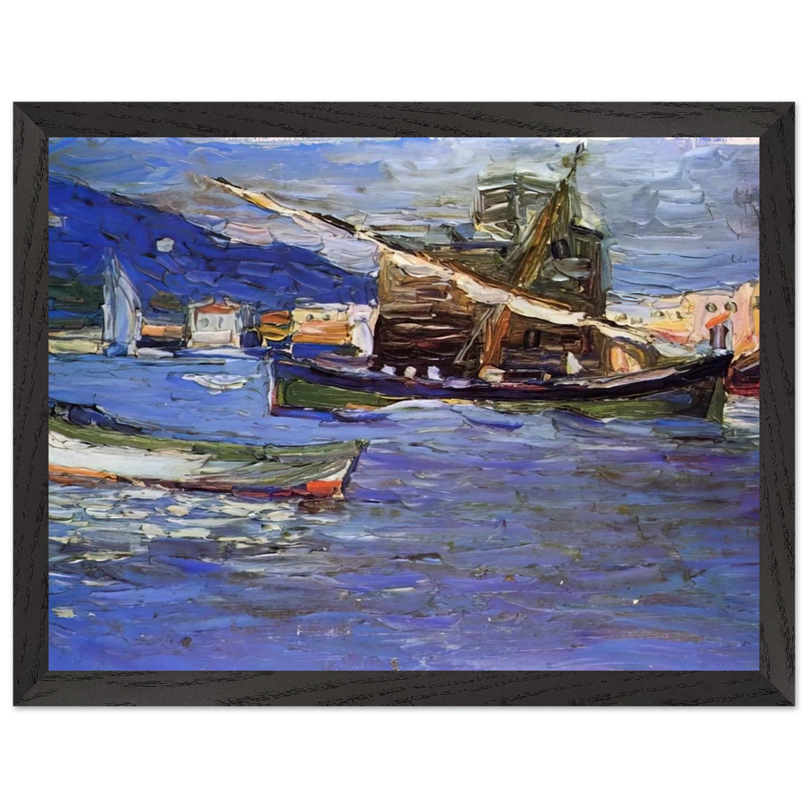 RAPALLO GRAUER DAY 1905 by Wassily Kandinsky — Framed art print at Zephyeer