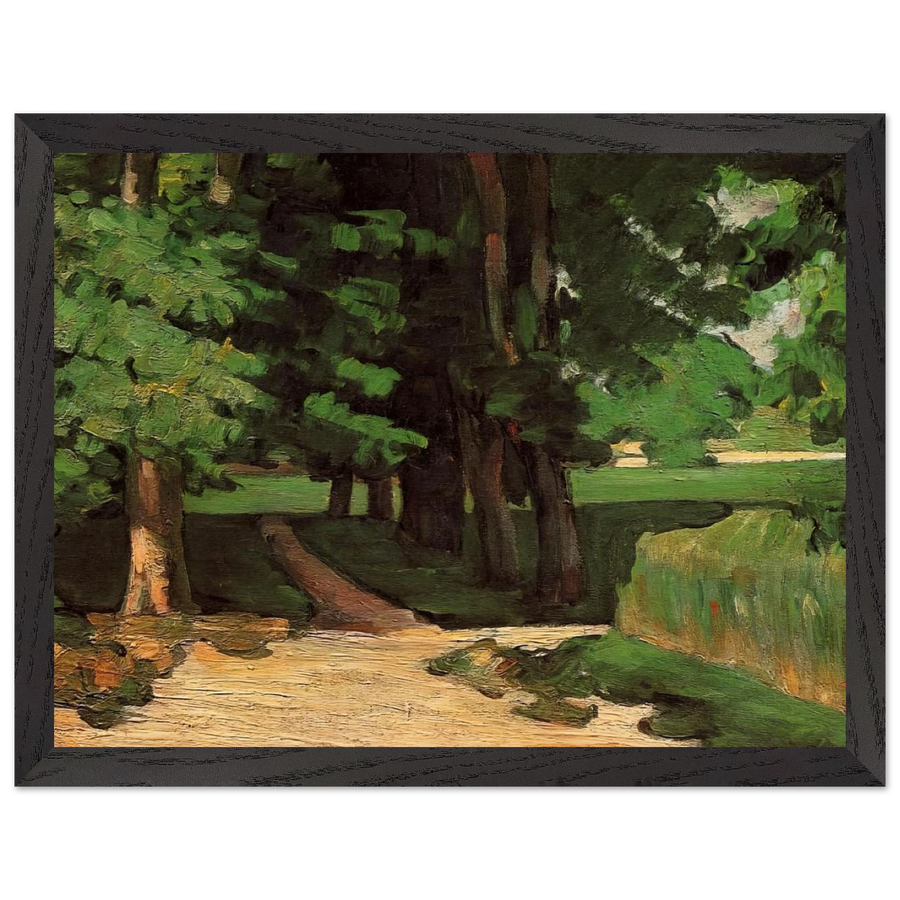 Lane of Chestnut Trees at the Jas de Bouffan by Paul Cézanne — Framed art print at Zephyeer