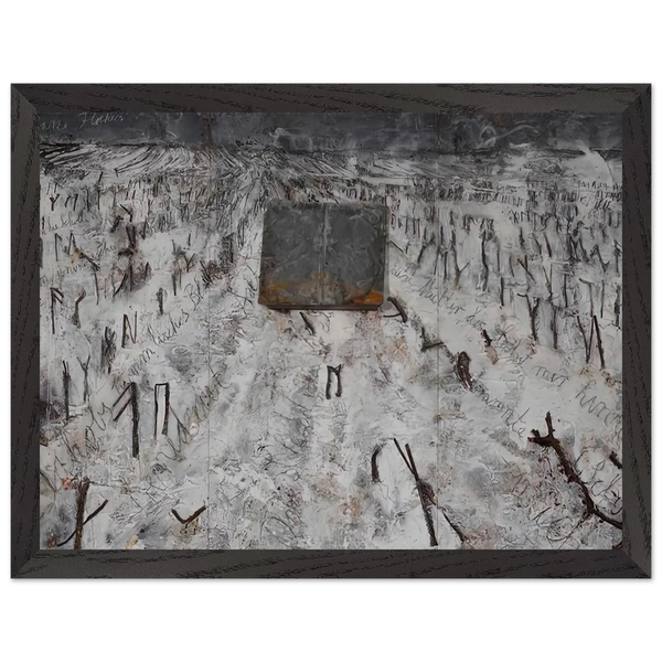 BLACK FLAKES 2006 by Anselm Kiefer — Framed art print at Zephyeer