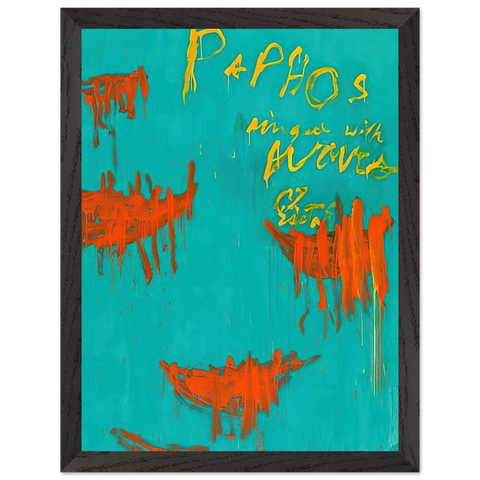 Leaving Paphos Ringed With Waves III by Cy Twombly — Framed art print at Zephyeer