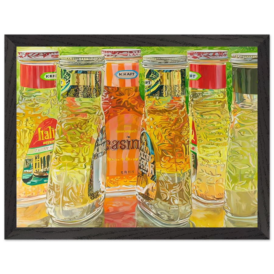 KRAFT SALAD DRESSING 1973 by Janet Fish — Framed art print at Zephyeer