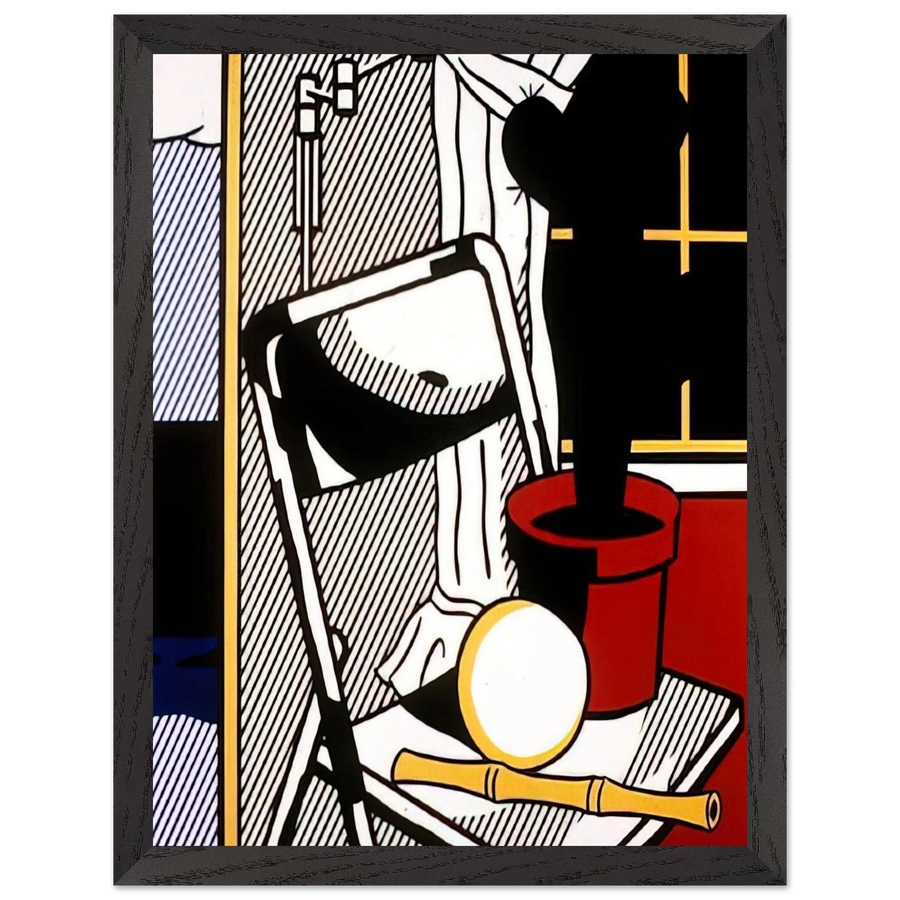 INTERIOR WITH CACTUS 1978 by Roy Lichtenstein — Framed art print at Zephyeer