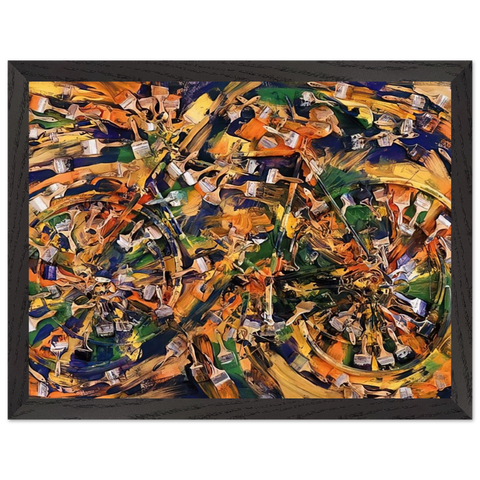 Wheels of Fortune - 1995 by Arman — Framed art print at Zephyeer