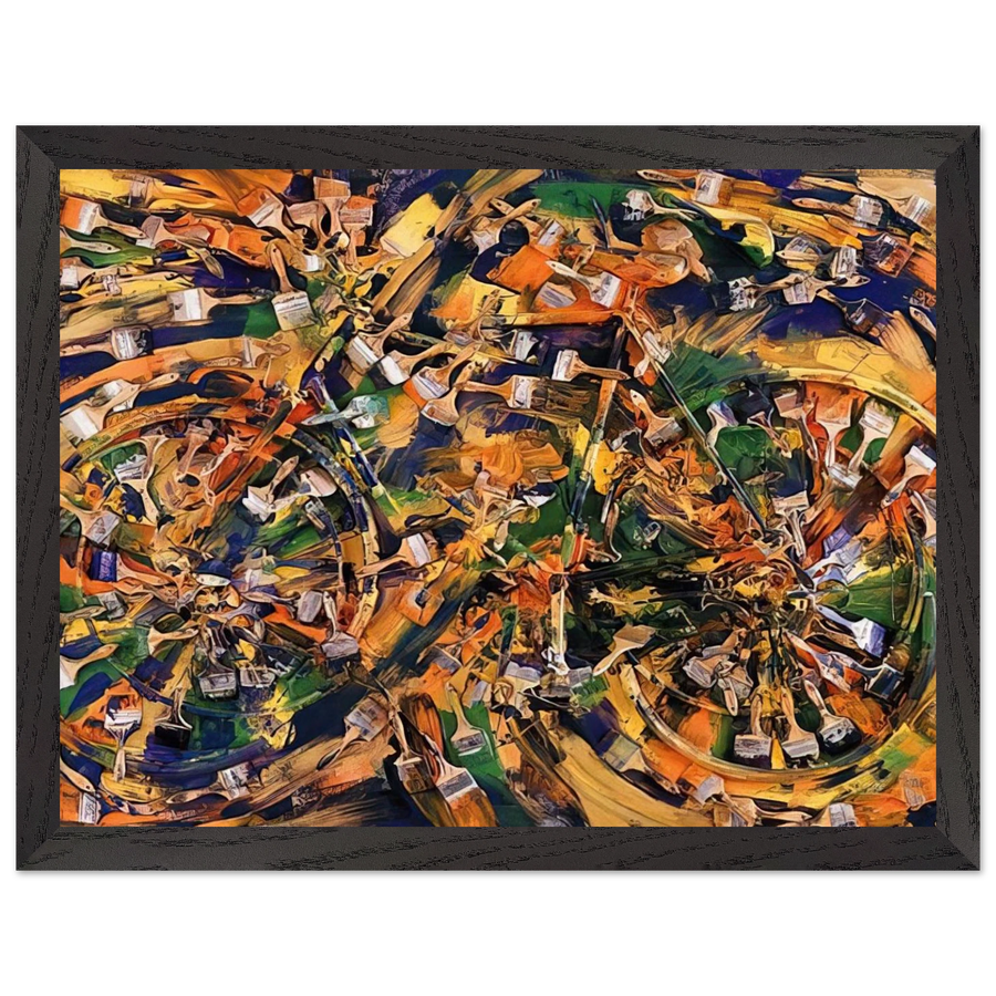 Wheels of Fortune - 1995 by Arman — Framed art print at Zephyeer
