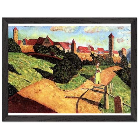 OLD TOWN II 1902 by Wassily Kandinsky — Framed art print at Zephyeer