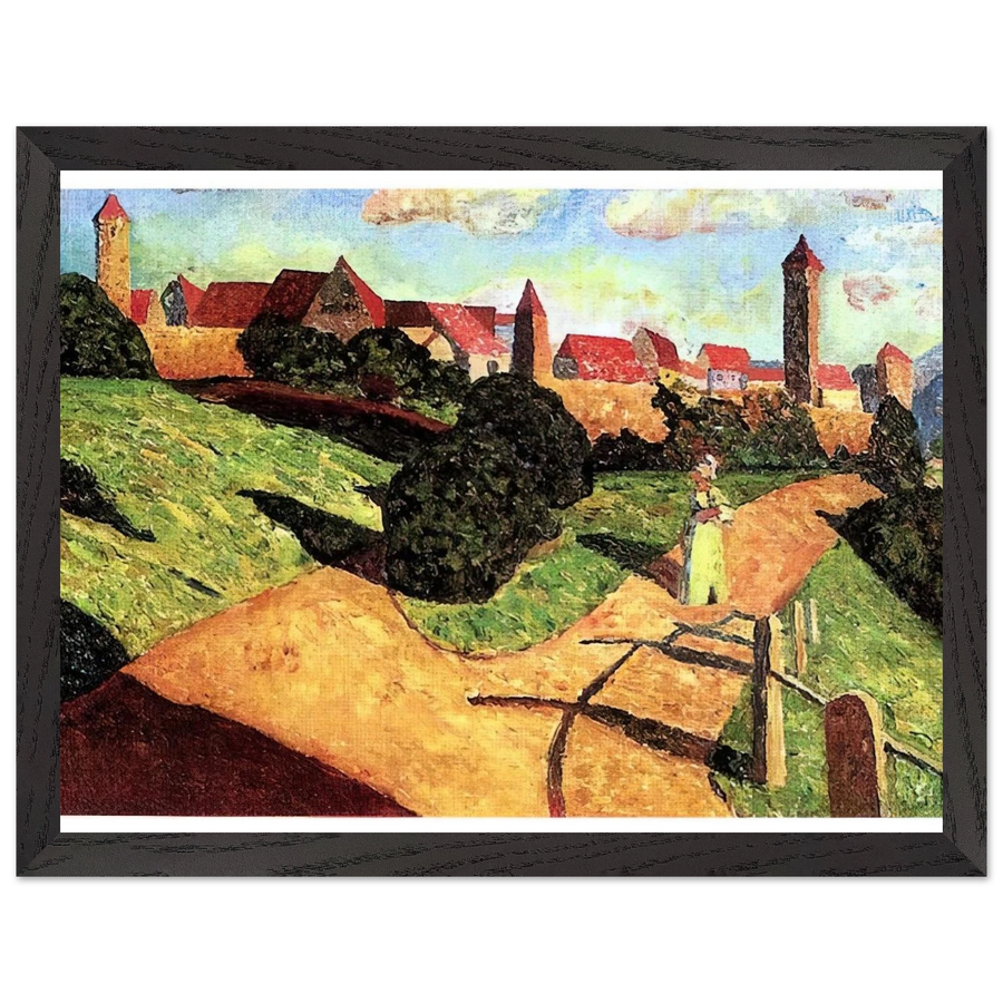 OLD TOWN II 1902 by Wassily Kandinsky — Framed art print at Zephyeer