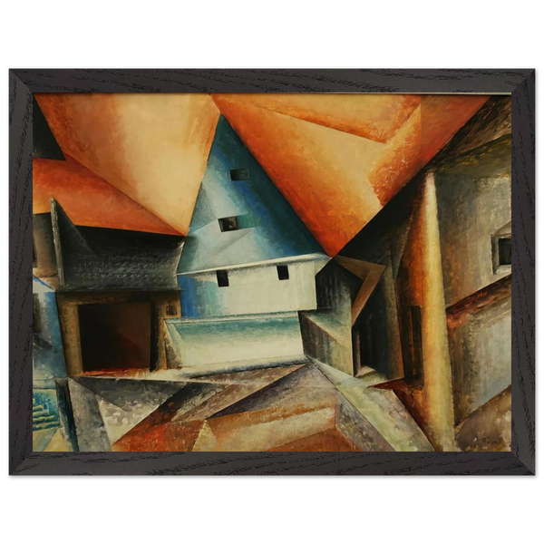 OBERWEIMAR 1921 by Lyonel Feininger — Framed art print at Zephyeer