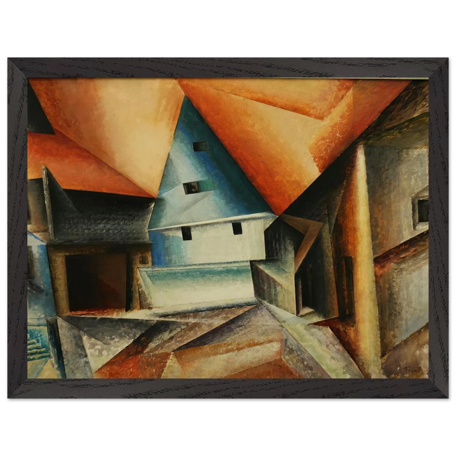 OBERWEIMAR 1921 by Lyonel Feininger — Framed art print at Zephyeer