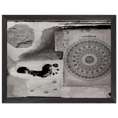 SHOULD LOVE COME FIRST 1951 by Robert Rauschenberg — Framed art print at Zephyeer