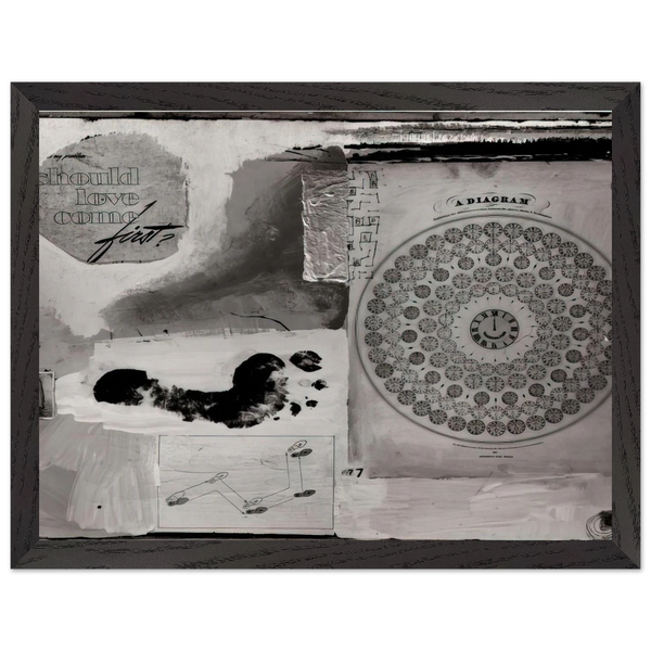 SHOULD LOVE COME FIRST 1951 by Robert Rauschenberg — Framed art print at Zephyeer