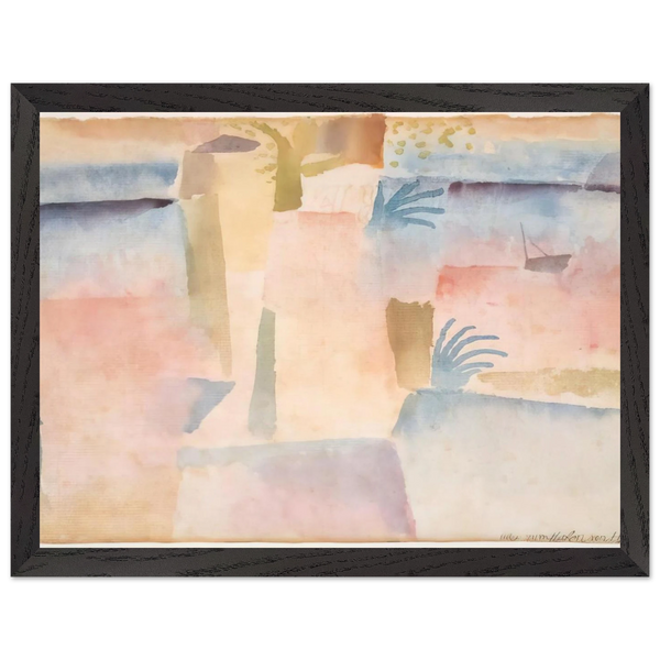 VIEW TOWARDS THE PORT OF HAMMAMET 1914 by Paul Klee — Framed art print at Zephyeer