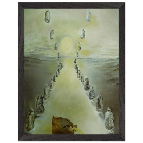 THE PATH OF ENIGMAS FIRST VERSION by Salvador Dali — Framed art print at Zephyeer