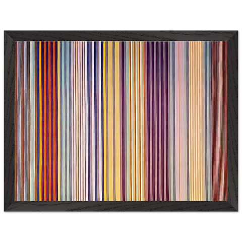 Royal Veil - 1971 by Gene Davis — Framed art print at Zephyeer