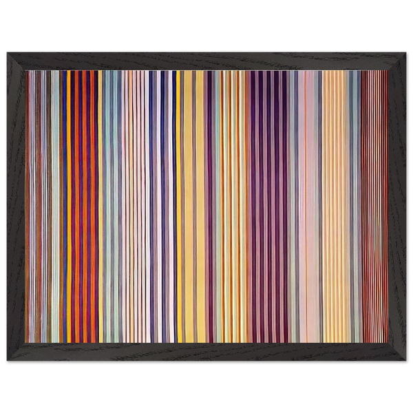 Royal Veil - 1971 by Gene Davis — Framed art print at Zephyeer