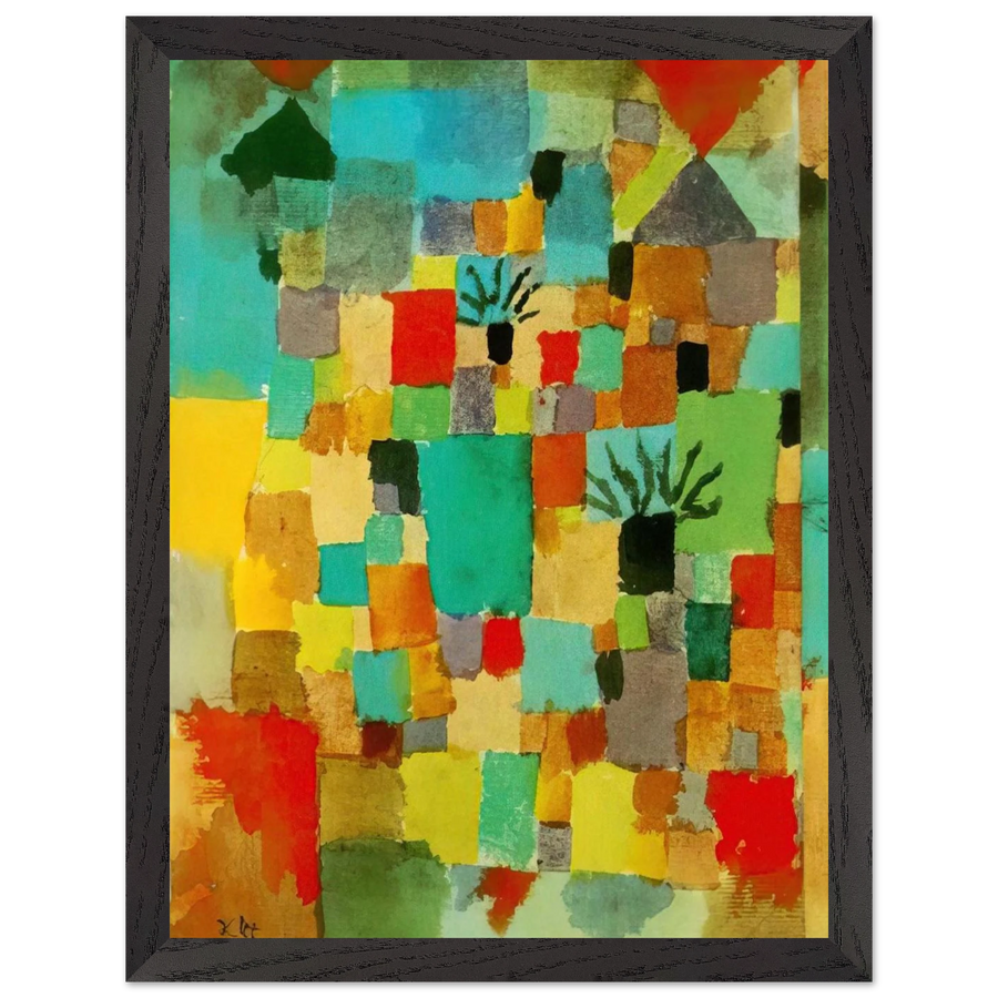 SOUTHERN TUNISIAN GARDENS 1919 by Paul Klee — Framed art print at Zephyeer