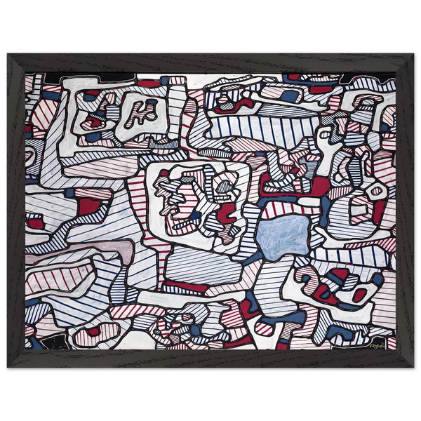 SITE INHABITED BY OBJECTS 1965 by Jean Dubuffet — Framed art print at Zephyeer