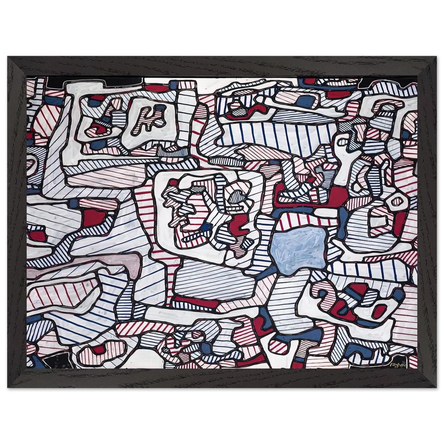 SITE INHABITED BY OBJECTS 1965 by Jean Dubuffet — Framed art print at Zephyeer