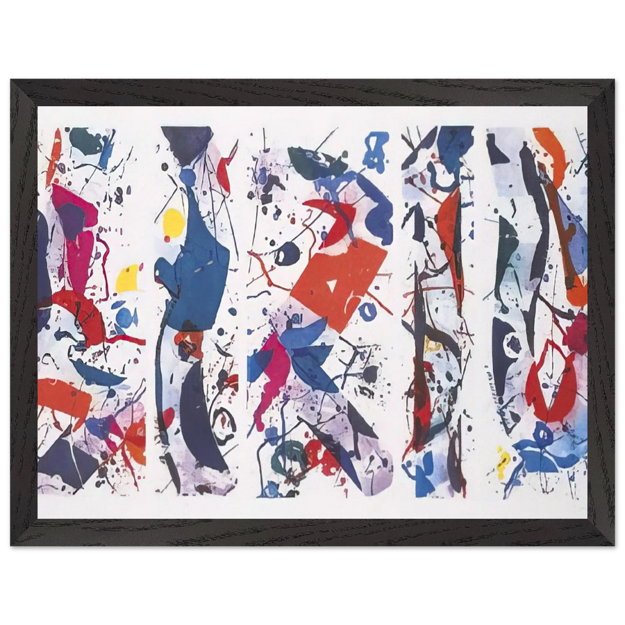 The Five Continents by Sam Francis — Framed art print at Zephyeer