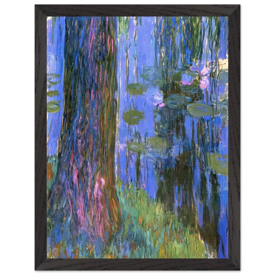 Weeping Willow and Water-Lily Pond by Claude Monet — Framed art print at Zephyeer